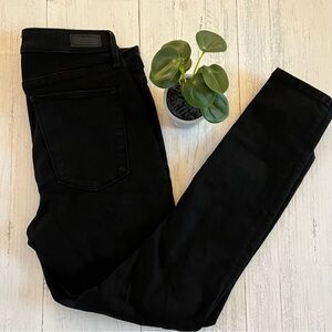 A&F black distressed jeans